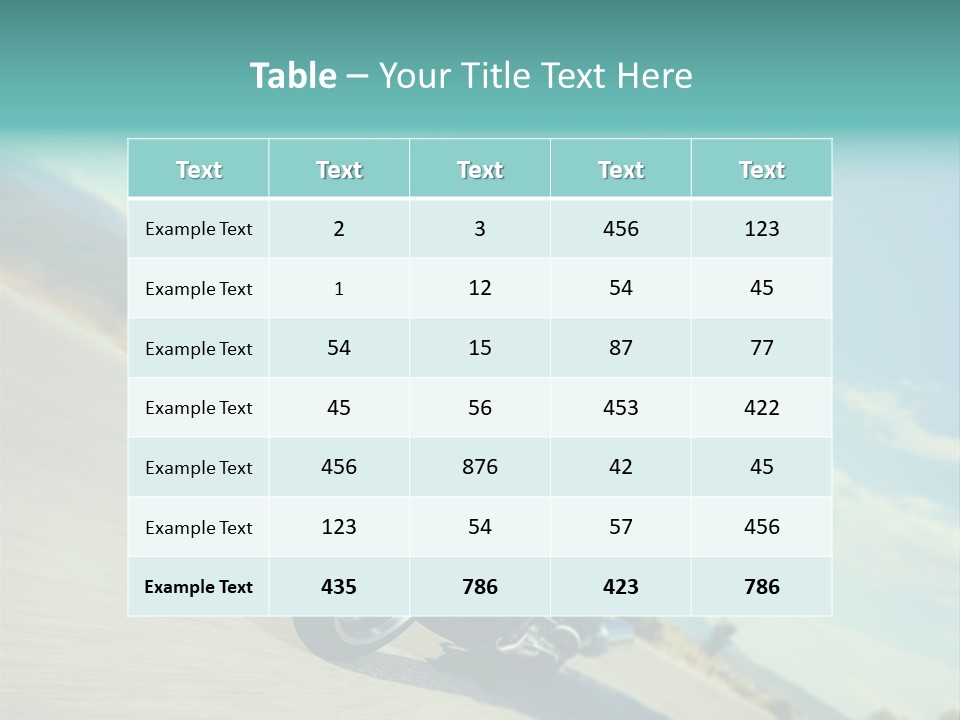 Cruising Posing Speed PowerPoint Template