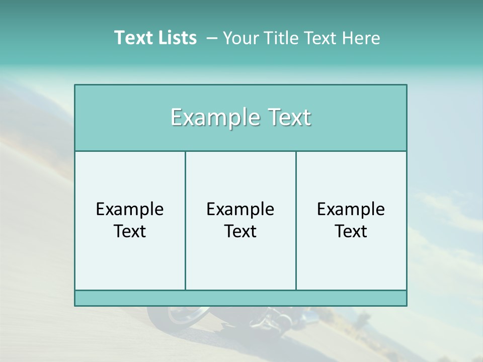 Cruising Posing Speed PowerPoint Template