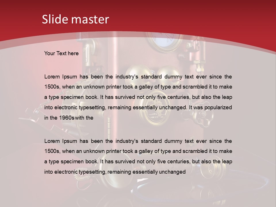 Handset Cable Talking PowerPoint Template