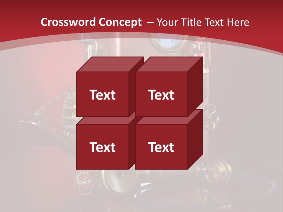 Handset Cable Talking PowerPoint Template