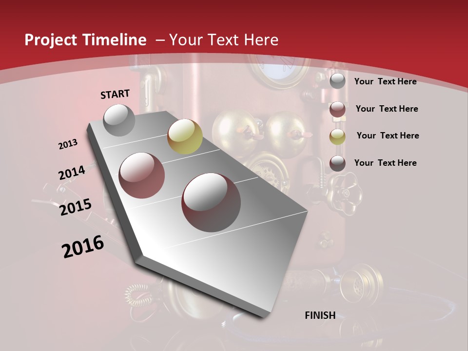 Handset Cable Talking PowerPoint Template