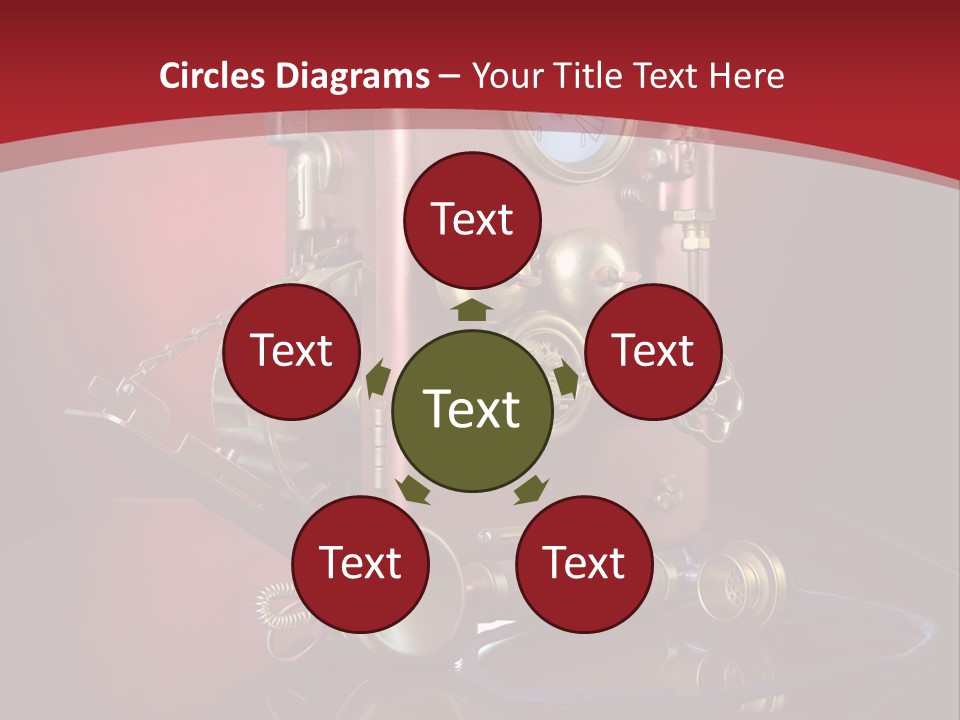 Handset Cable Talking PowerPoint Template