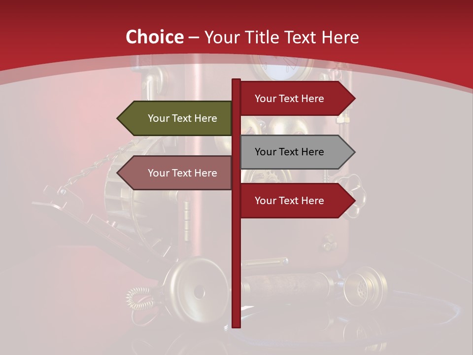 Handset Cable Talking PowerPoint Template