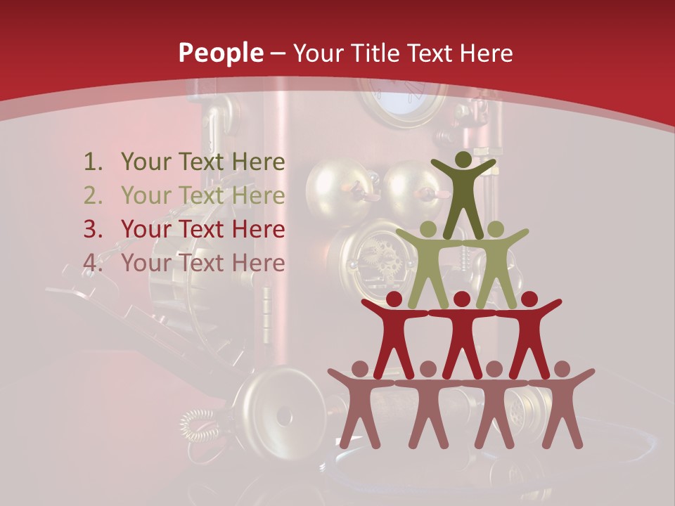 Handset Cable Talking PowerPoint Template