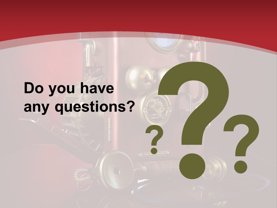 Handset Cable Talking PowerPoint Template