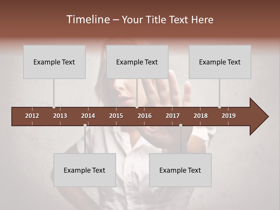 Disgusted Young Hand PowerPoint Template