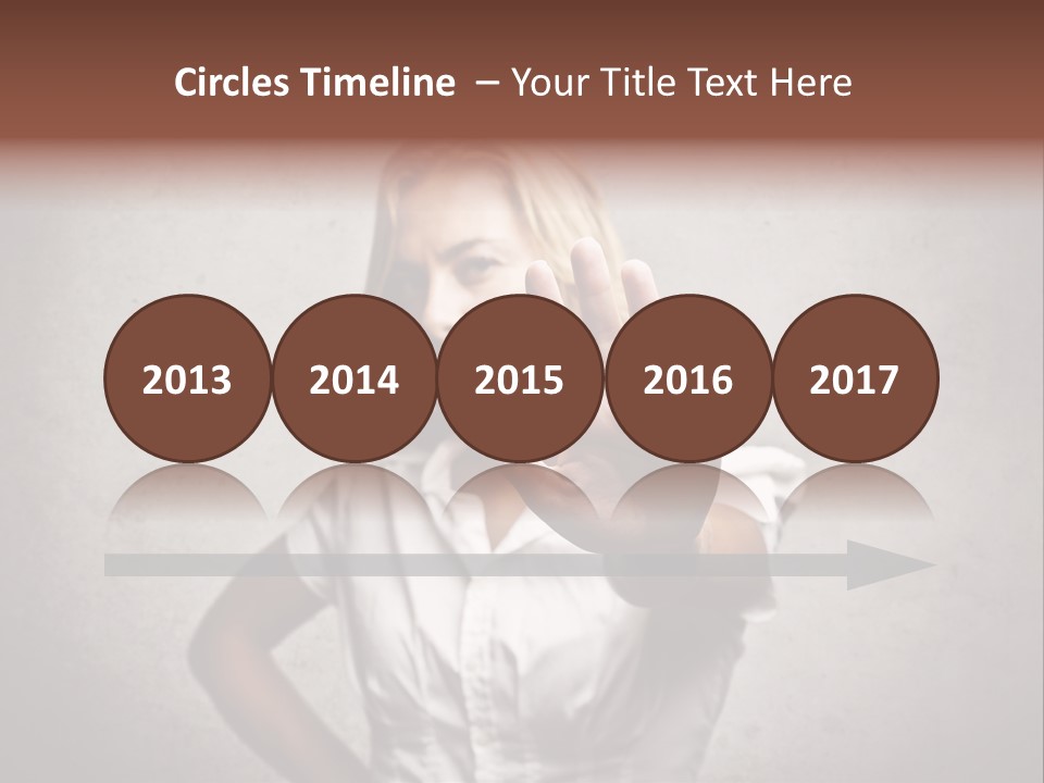 Disgusted Young Hand PowerPoint Template