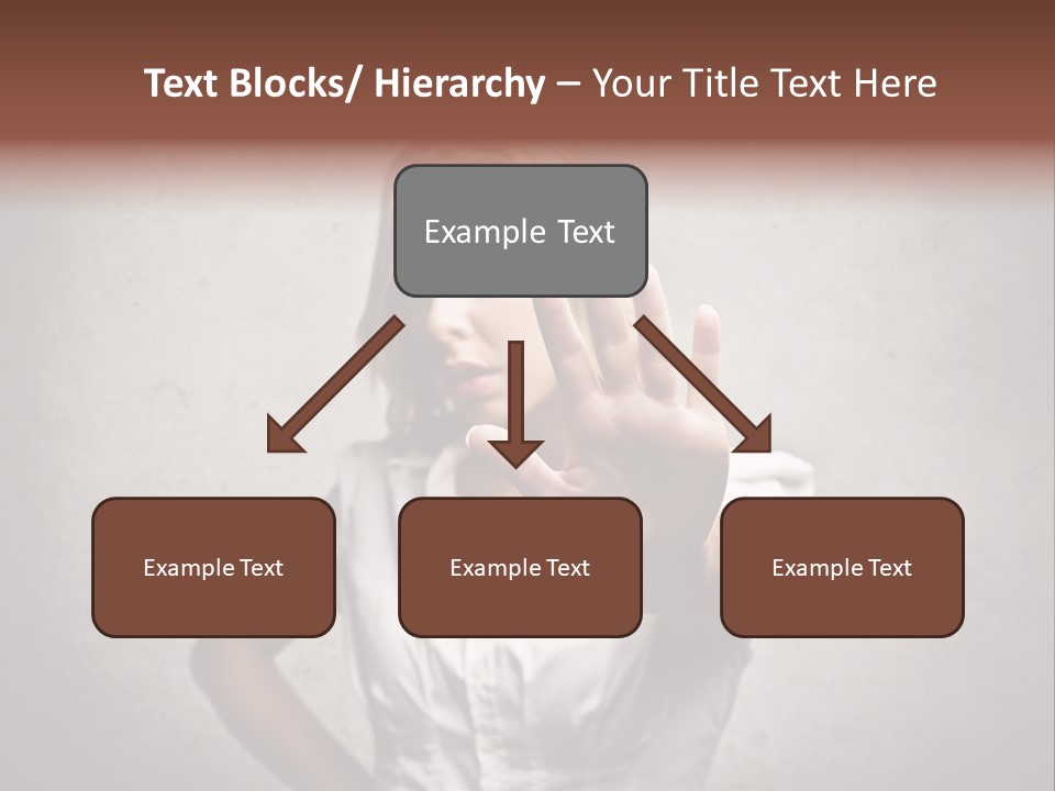 Disgusted Young Hand PowerPoint Template