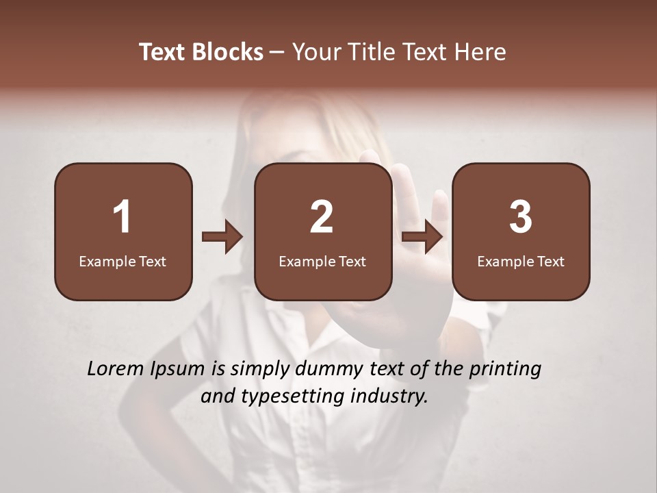Disgusted Young Hand PowerPoint Template