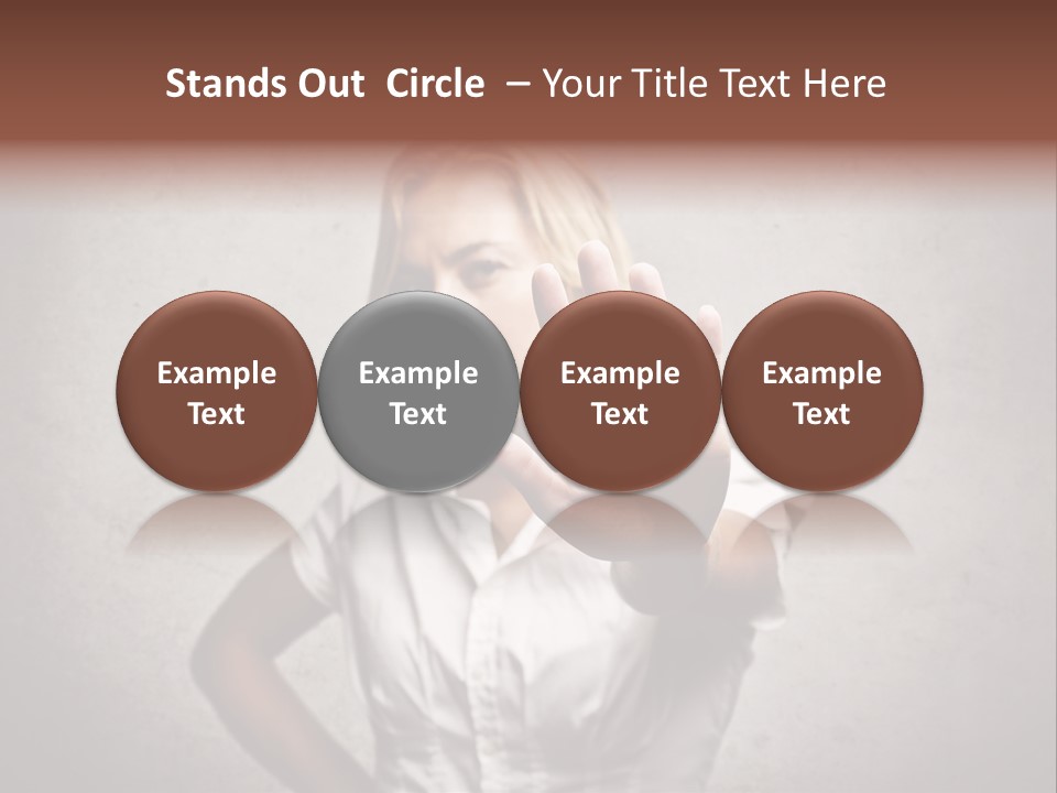 Disgusted Young Hand PowerPoint Template