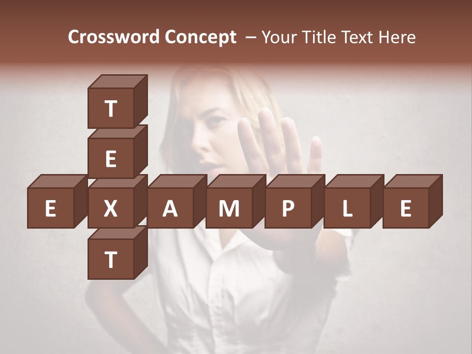 Disgusted Young Hand PowerPoint Template