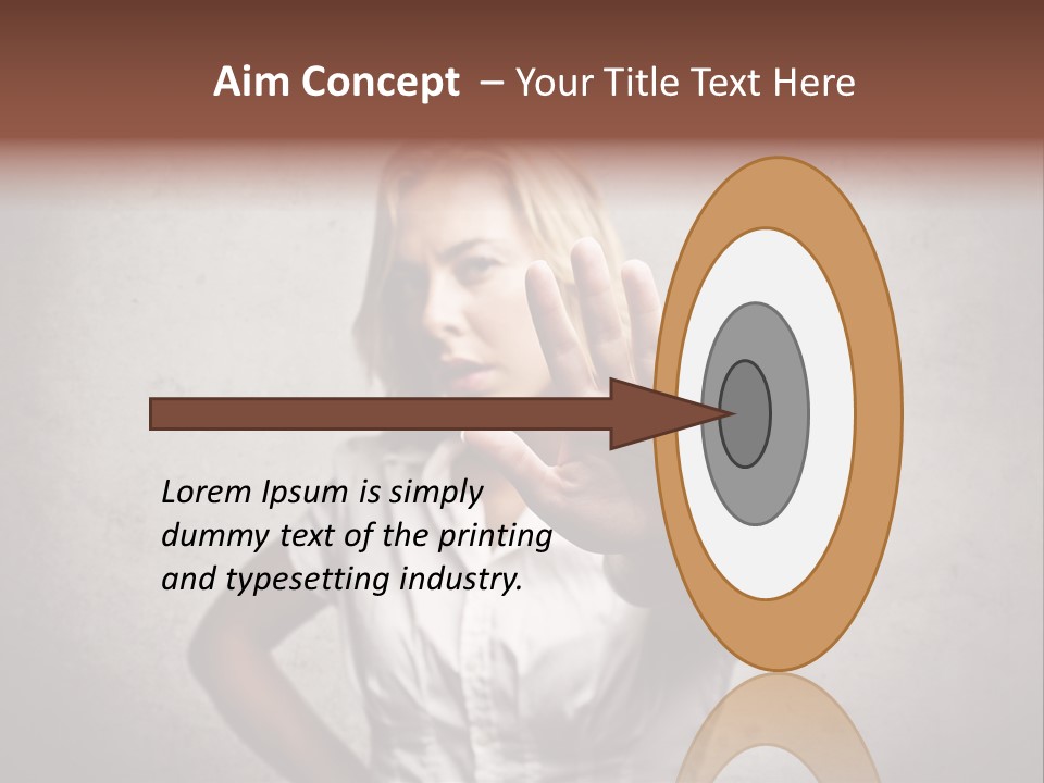 Disgusted Young Hand PowerPoint Template