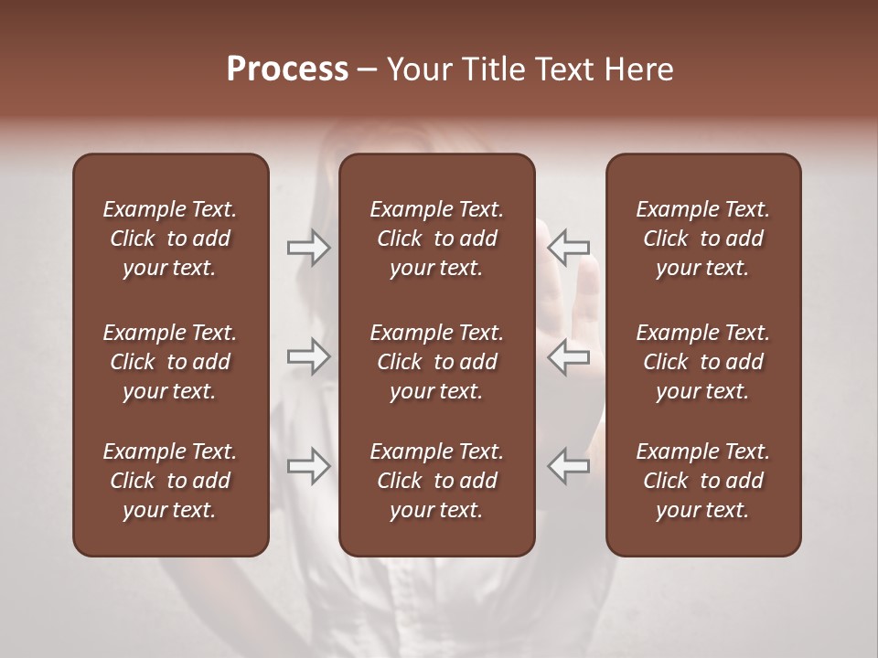 Disgusted Young Hand PowerPoint Template