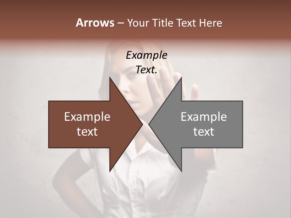 Disgusted Young Hand PowerPoint Template