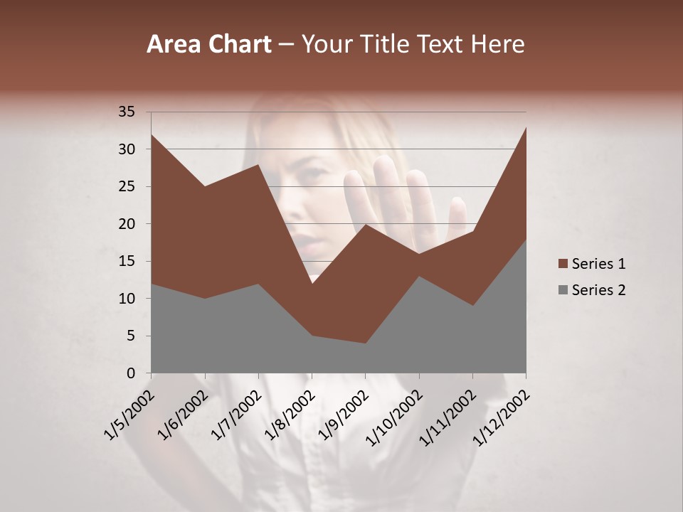 Disgusted Young Hand PowerPoint Template