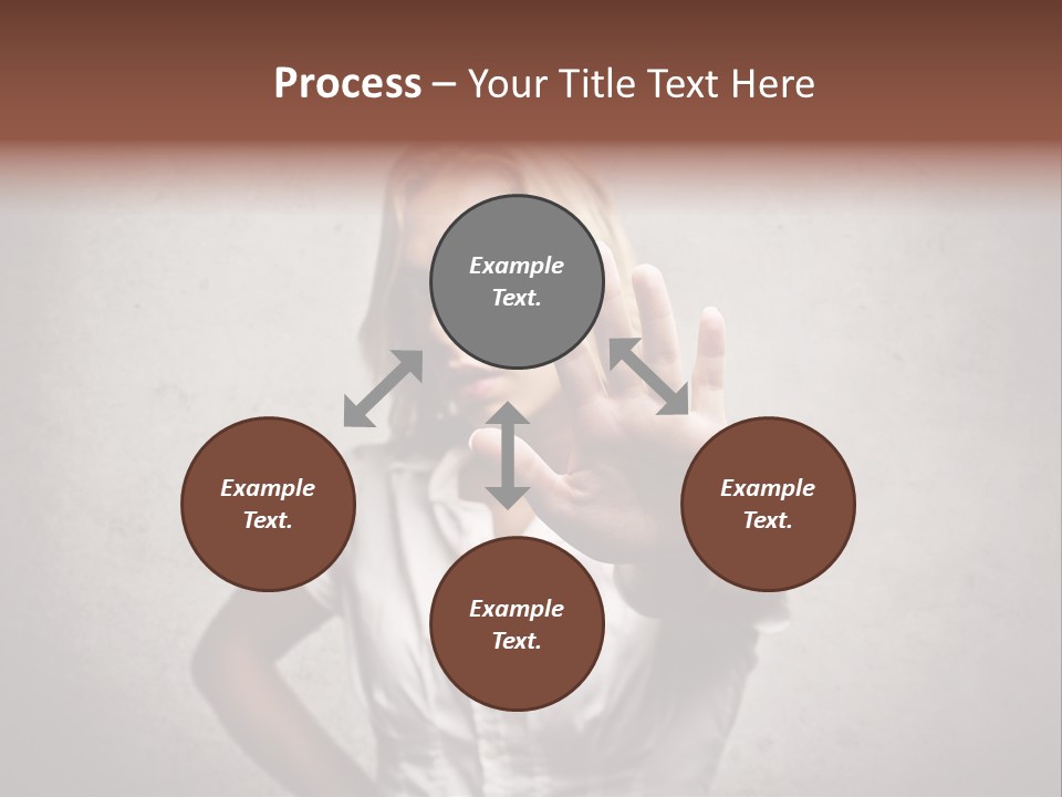 Disgusted Young Hand PowerPoint Template