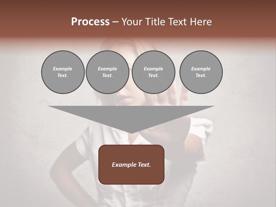 Disgusted Young Hand PowerPoint Template