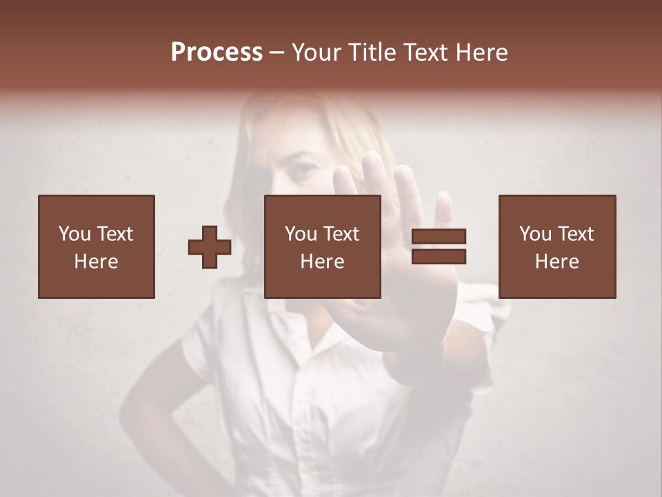 Disgusted Young Hand PowerPoint Template
