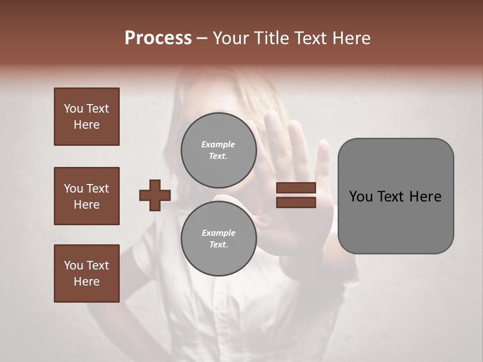 Disgusted Young Hand PowerPoint Template