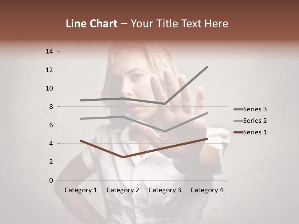 Disgusted Young Hand PowerPoint Template