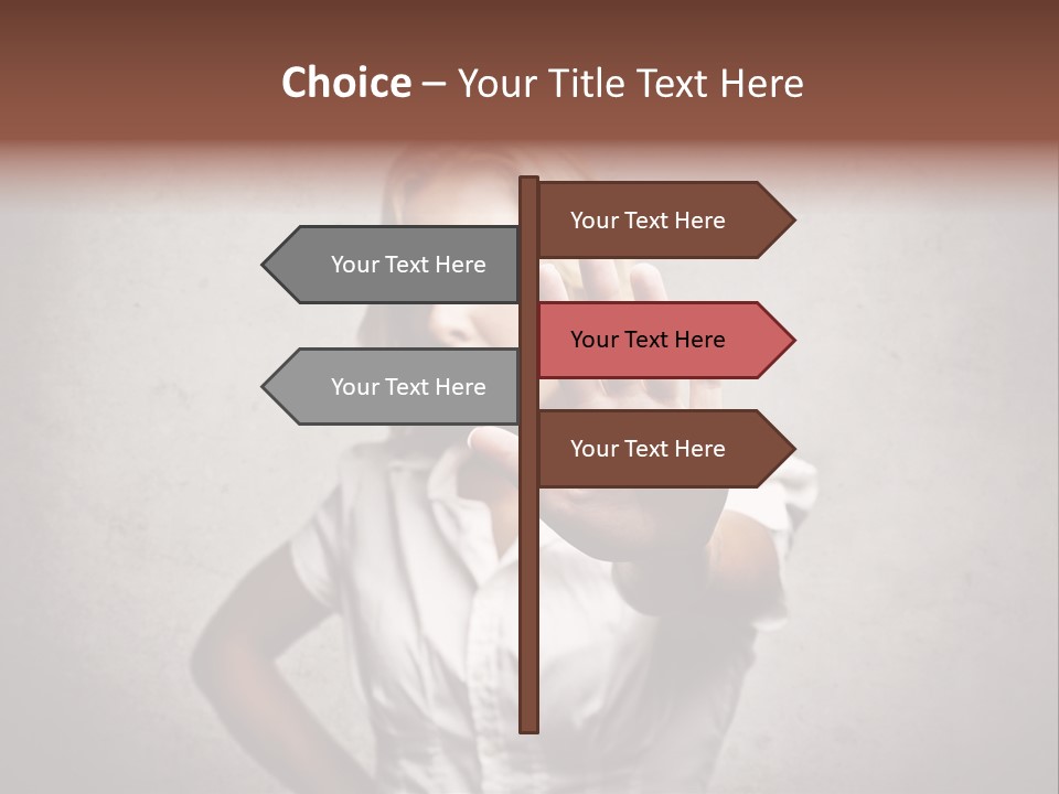 Disgusted Young Hand PowerPoint Template