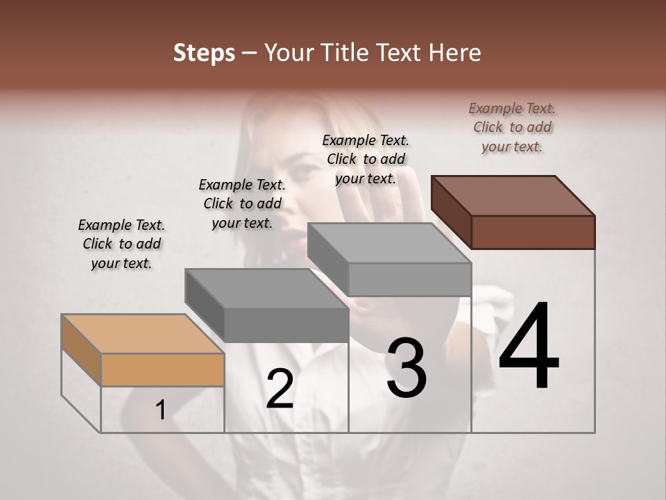 Disgusted Young Hand PowerPoint Template