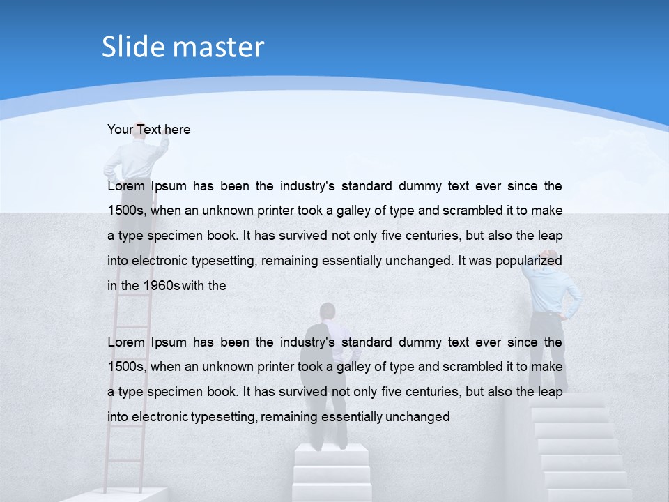 Success Pointing Retired PowerPoint Template