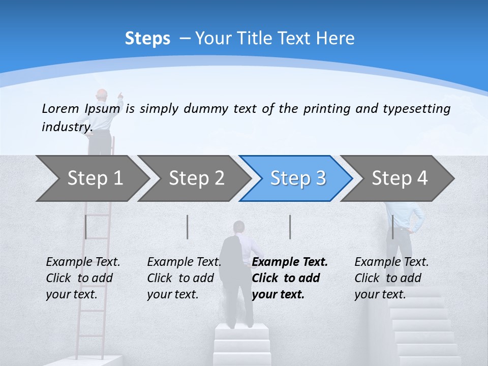 Success Pointing Retired PowerPoint Template