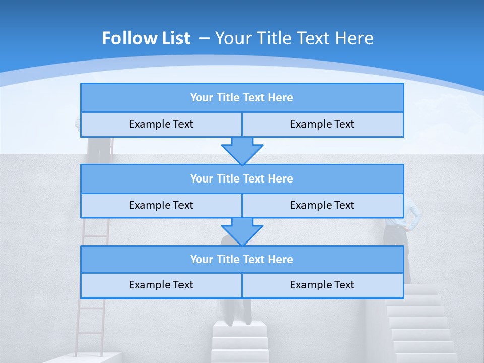 Success Pointing Retired PowerPoint Template