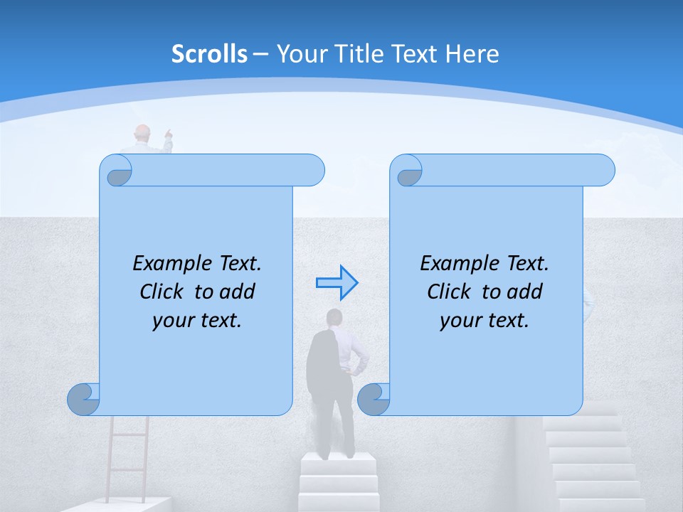 Success Pointing Retired PowerPoint Template