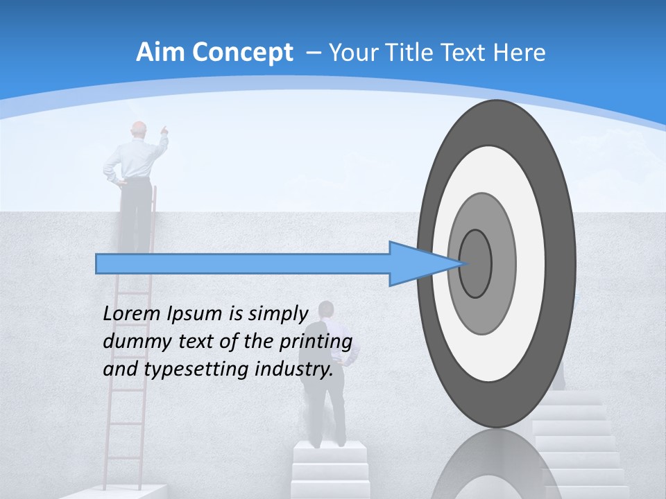 Success Pointing Retired PowerPoint Template