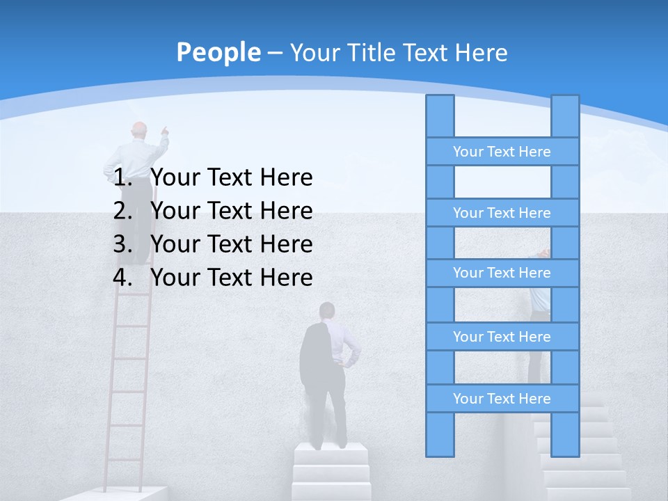 Success Pointing Retired PowerPoint Template