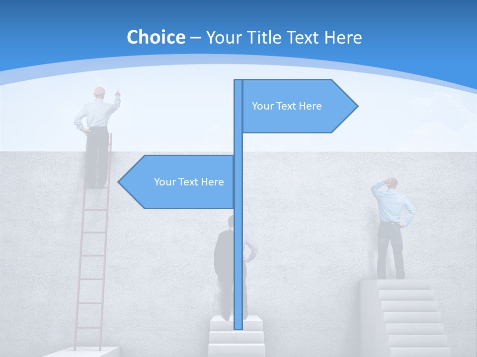 Success Pointing Retired PowerPoint Template