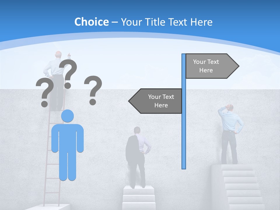 Success Pointing Retired PowerPoint Template