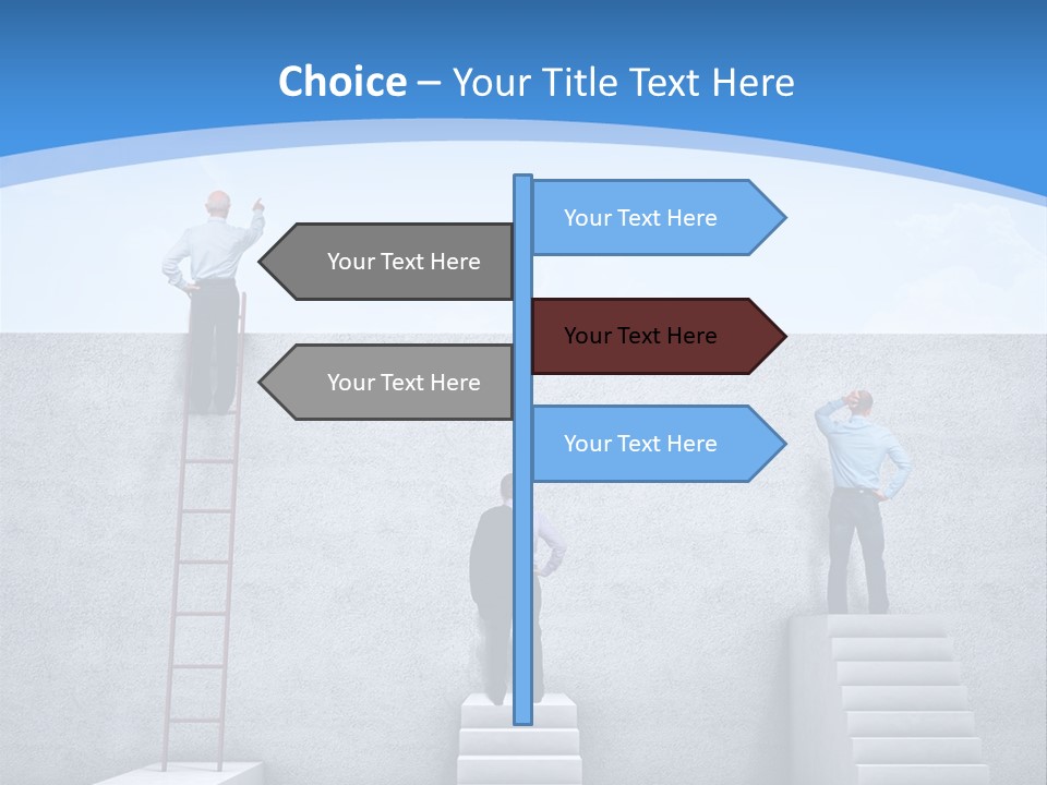 Success Pointing Retired PowerPoint Template