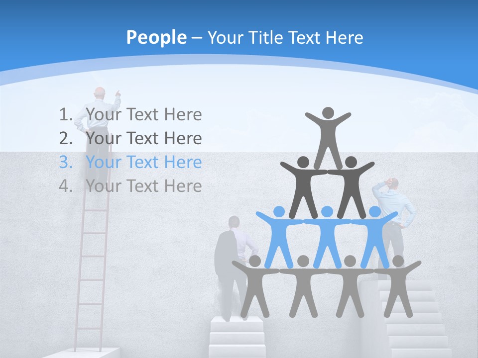 Success Pointing Retired PowerPoint Template