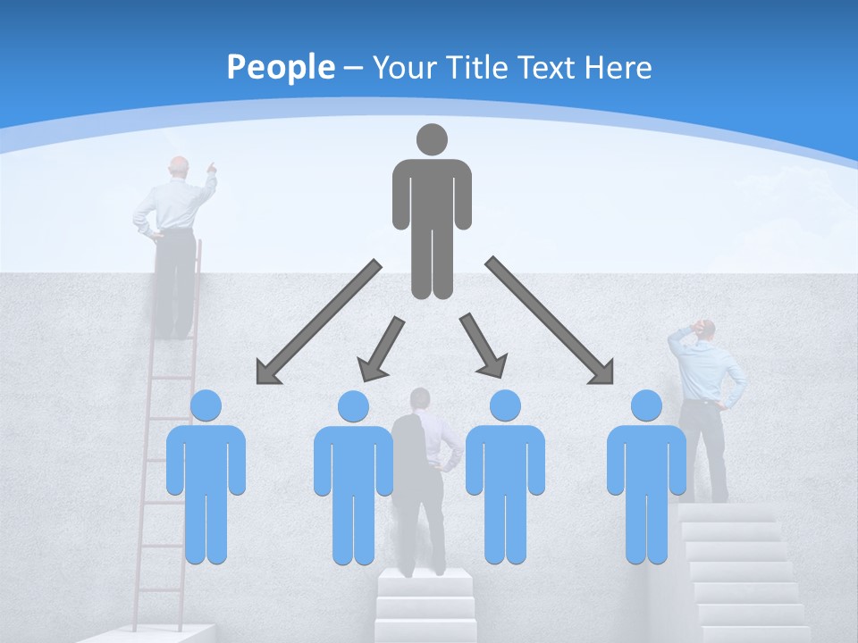 Success Pointing Retired PowerPoint Template