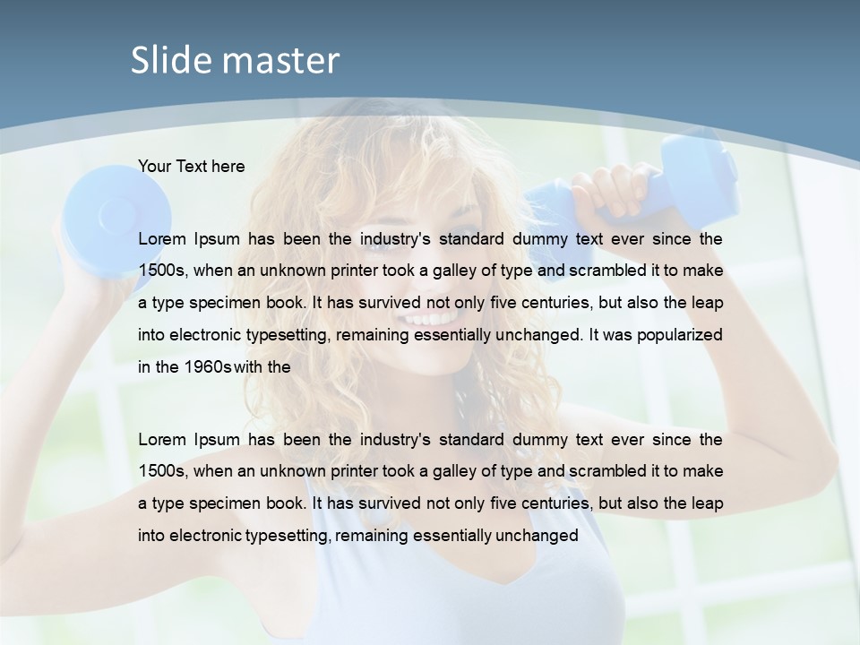 Girl Happy People PowerPoint Template