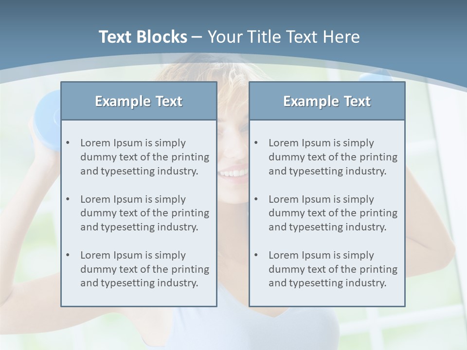Girl Happy People PowerPoint Template