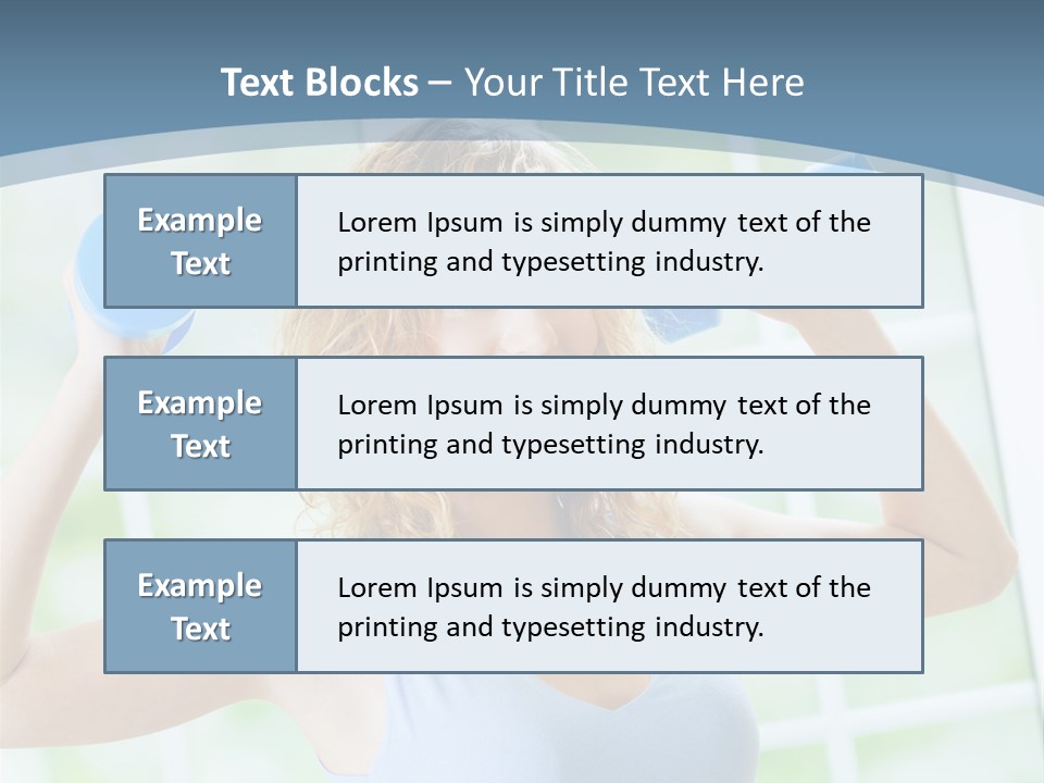 Girl Happy People PowerPoint Template