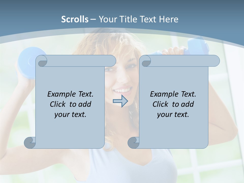 Girl Happy People PowerPoint Template