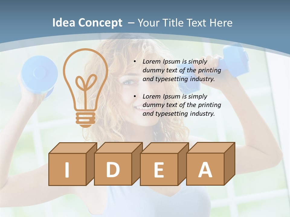 Girl Happy People PowerPoint Template