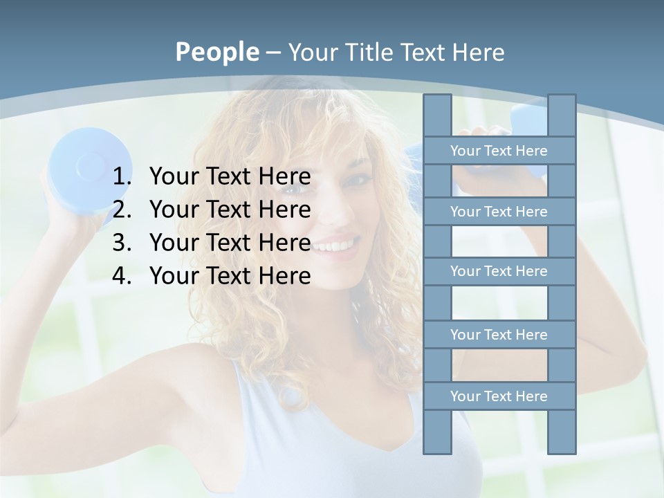 Girl Happy People PowerPoint Template