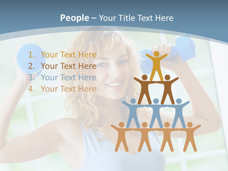 Girl Happy People PowerPoint Template