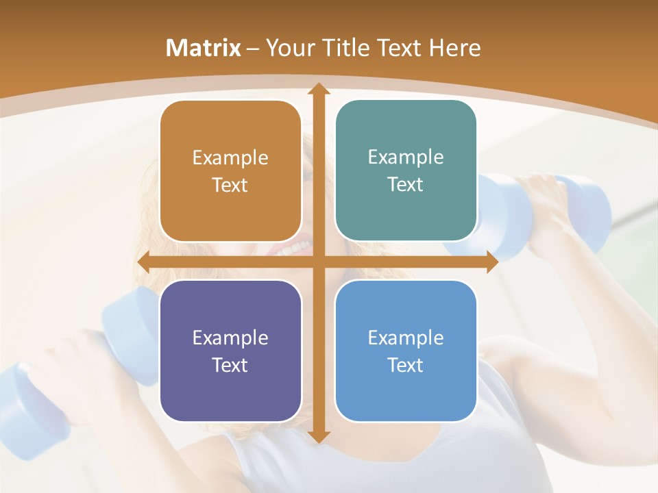 Square Sportive Aerobic PowerPoint Template