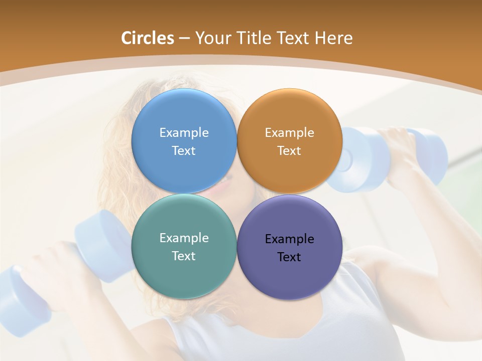 Square Sportive Aerobic PowerPoint Template