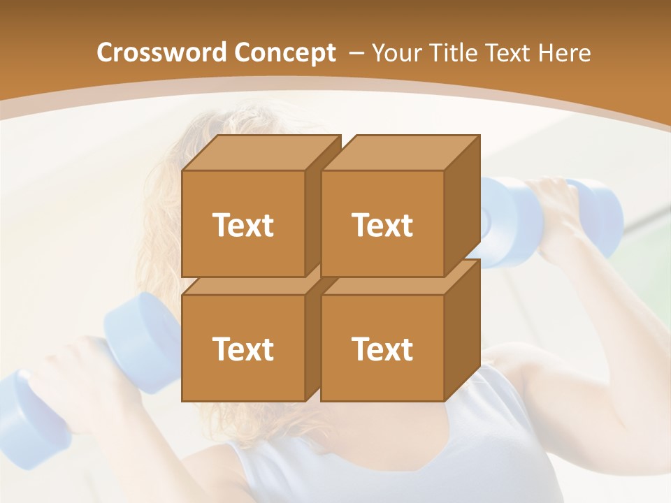 Square Sportive Aerobic PowerPoint Template