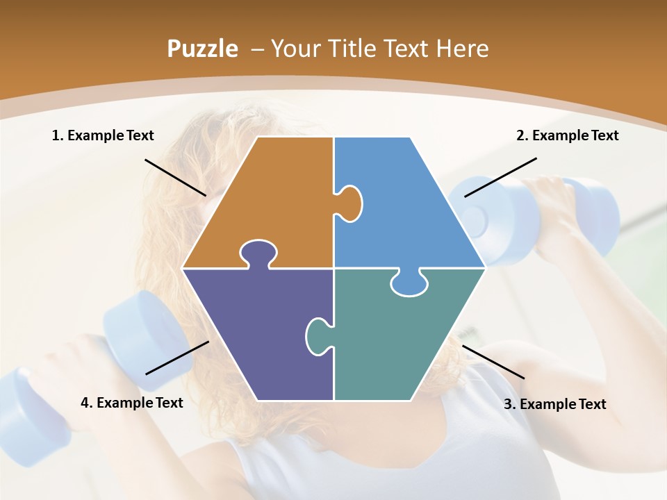 Square Sportive Aerobic PowerPoint Template