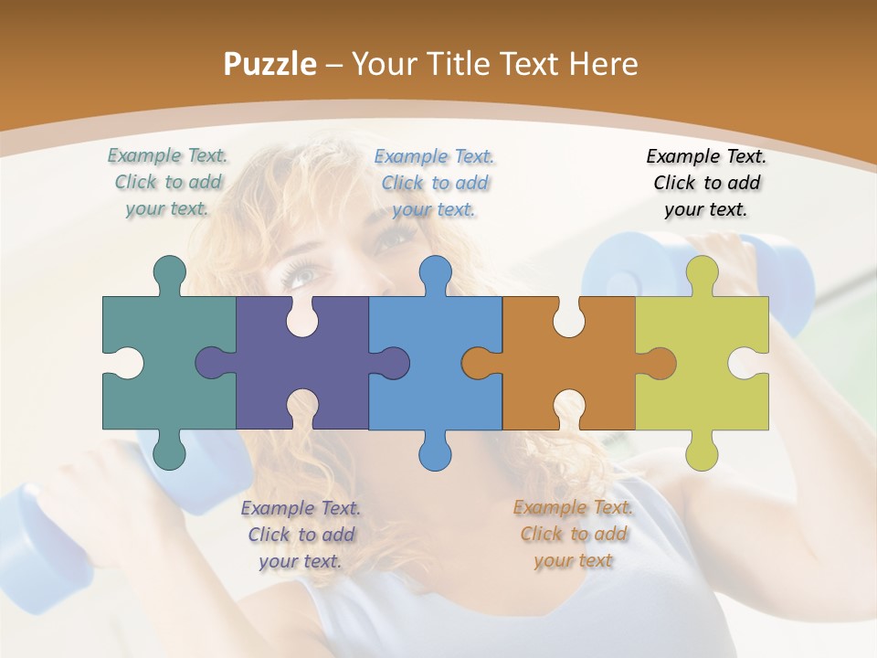 Square Sportive Aerobic PowerPoint Template