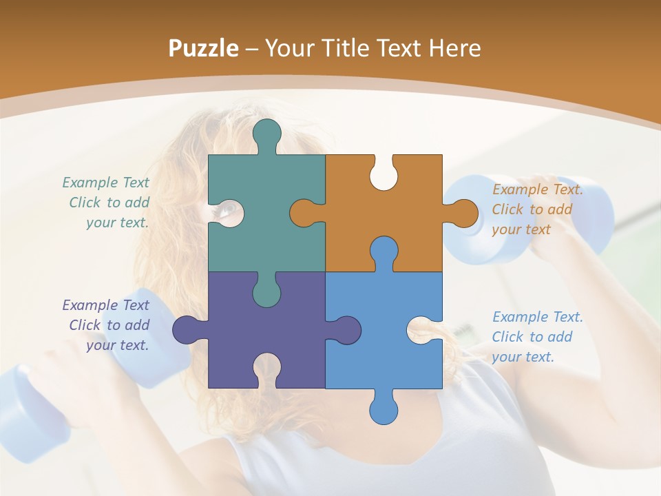 Square Sportive Aerobic PowerPoint Template